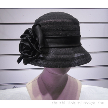 Wide Sinamay Cloche Hats